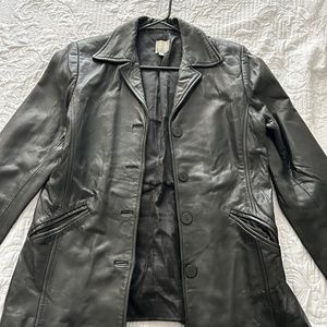 Vintage Leather blazer jacket